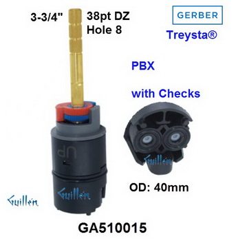 Danze GA510015;;__ 3-3/4in 38pt; Pressure balance cartridge; in Unfinish