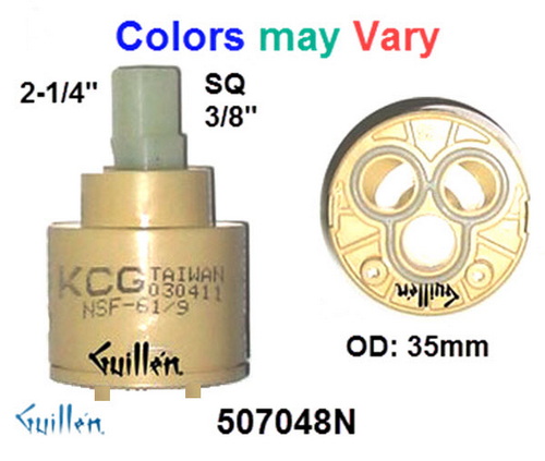Danze 507048N;;__ 2-1/4in SQ; Single lever cartridge; in Unfinish