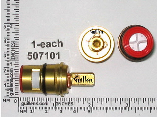 Danze 507101W; ; hot brass ceramic cartridge; in Unfinish   507101N  ; Discontinued Product