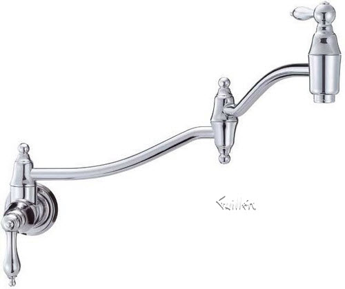 Danze D205540; Fairmont; single handle wall mount pot filler lever handle technical parts breakdown owner manuals specifications catalog