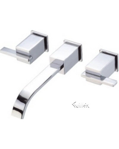 Danze D301644; Sirius; two handle wall mount lavatory lever handle with touch down drain technical parts breakdown owner manuals specifications catalog