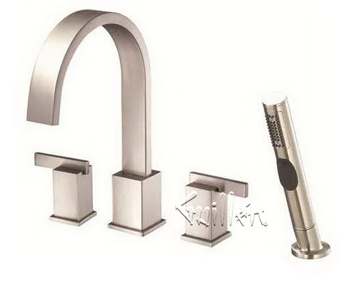 Danze D301944; Sirius; two handle roman tub lever handle with spray technical parts breakdown owner manuals specifications catalog