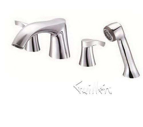 Danze D302546; Corsair; two handle roman tub lever handle with spray technical parts breakdown owner manuals specifications catalog