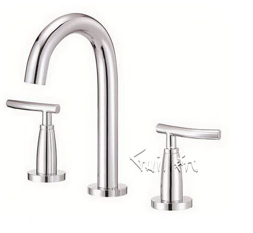 Danze D304554; Sonora; two handle widespread trimline lever handle with touch down drain technical parts breakdown owner manuals specifications catalog