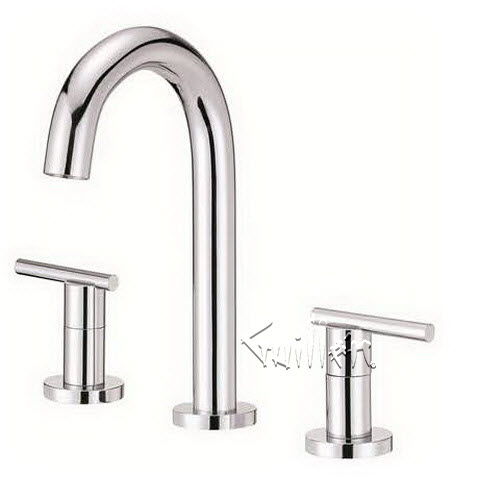 Danze D304558; Parma; two handle widespread trimline lever handle with touch down drain technical parts breakdown owner manuals specifications catalog