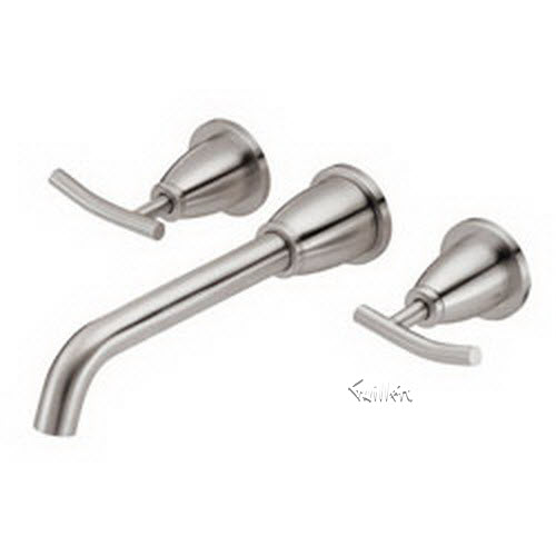 Danze D316454; Sonora; two handle trim wall mount lavatory lever handle with touch down drain technical parts breakdown owner manuals specifications catalog