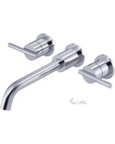 Danze D316558; Parma; two handle wall mount lavatory lever handle with touch down drain technical parts breakdown owner manuals specifications catalog