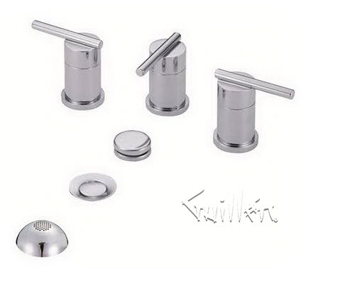Danze D326058; Parma; two handle bidet faucet lever handle metal pop-up technical parts breakdown owner manuals specifications catalog