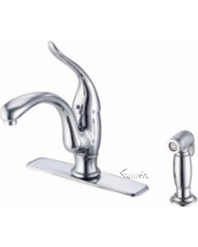 Danze D403021; Antioch; single handle kitchen lever handle with spray technical parts breakdown owner manuals specifications catalog