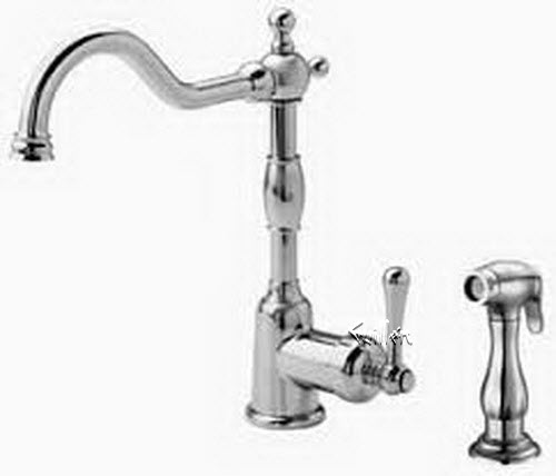 Danze D404214; Opulence; single handle kitchen side mount handle with spray technical parts breakdown owner manuals specifications catalog