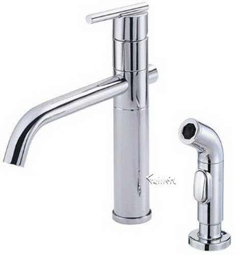 Danze D404458; Parma; single handle kitchen lever handle with spray technical parts breakdown owner manuals specifications catalog