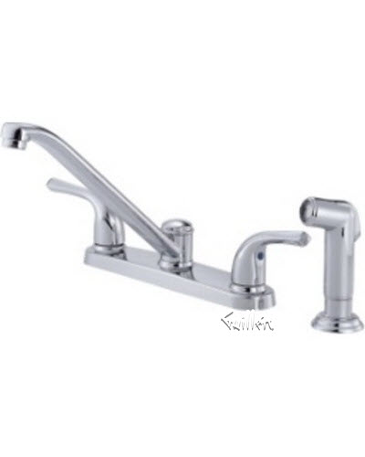 Danze D413111; Melrose; two handle kitchen lever handle with spray technical parts breakdown owner manuals specifications catalog