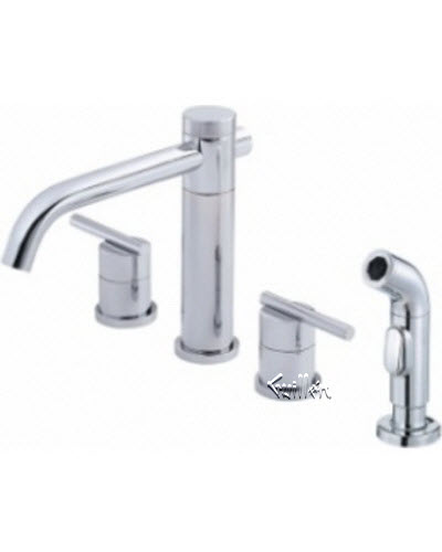 Danze D414458; Parma; two handle kitchen lever handle with spray technical parts breakdown owner manuals specifications catalog
