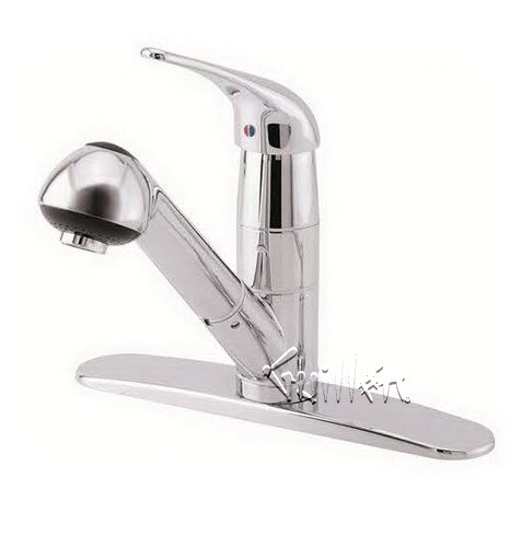 Danze D456012; Melrose; single handle kitchen pull-out lever handle technical parts breakdown owner manuals specifications catalog