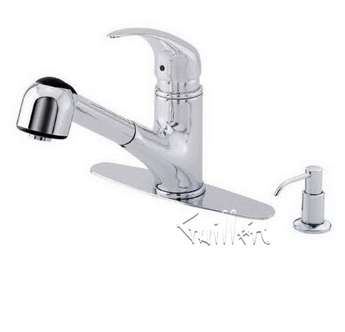 Danze D456113; Melrose; single handle kitchen pull-out lever handle technical parts breakdown owner manuals specifications catalog