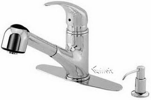 Danze D456613; Melrose; single handle kitchen pull out spout lever handle contemp spt technical parts breakdown owner manuals specifications catalog