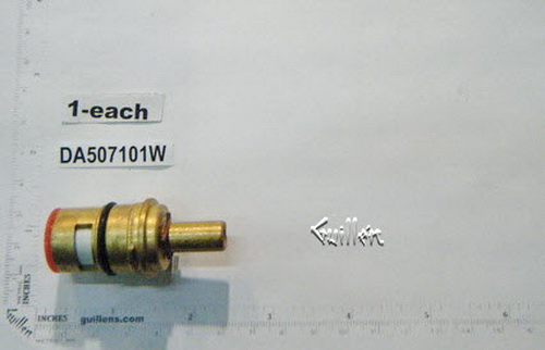 Danze DA507101W; Melrose; brass ceramic disc cartridge hot side D shaped for and sheridan; in Unfinish   A507101N; 507101N; DA507101N