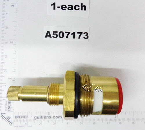 Danze DA507173; ; 3/4 ceramic disc cartridge hot side round spline for roman tub; in Unfinish   A507173N; 507173N