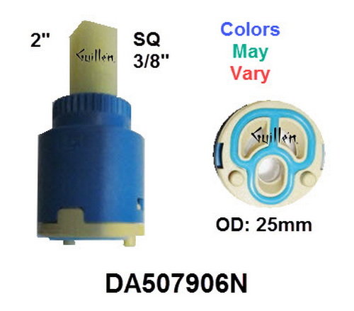 Danze DA507906N;;__ 2in SQ; Single lever cartridge in Unfinish; Replaces A507906N-31;  N25DW