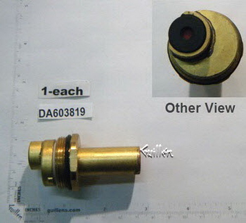 Danze DA603819; ; diverter cartridge 1-1/8" inch diameter x 2-3/8" inch length deep socket 19mm latest version for pressure balance valve; in Unfinish