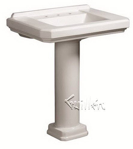 Danze DC026028; Cirtangular; 30" pedestal basin technical parts breakdown owner manuals specifications catalog