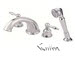 Danze D302755; Sheridan; two handle roman tub lever handle with spray technical parts breakdown owner manuals specifications catalog