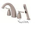 Danze D303754; Sonora; two handle roman tub lever handle with spray technical parts breakdown owner manuals specifications catalog