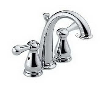 Delta 4575; Two handle lever mini widespread lavatory faucet with pop up; technical part breakdown manuals specifications catalog
