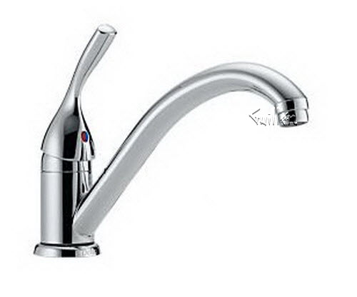 Delta 101-DST; Single handle lever kitchen faucet without side spray; technical part breakdown manuals specifications catalog