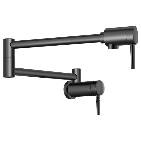 Delta 1165LF-BL; ; Contemporary Wall Mount Pot Filler; in Matte Black