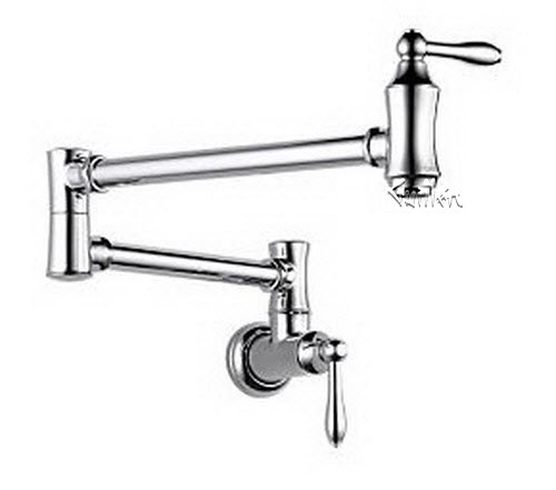 Delta 1177LF; pot filler faucet - wall mount lever; in Chrome