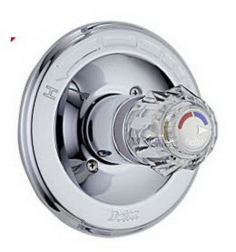 Delta 1304; Single handle knob monitor 1300 series valve trim only pressure balance; technical part breakdown manuals specifications catalog