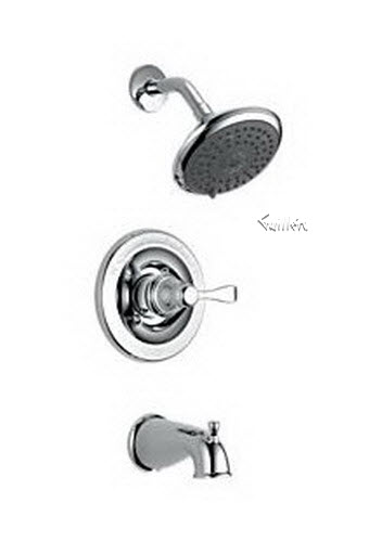 Delta 144984; Single handle lever monitor 1400 series tub & shower trim; technical part breakdown manuals specifications catalog