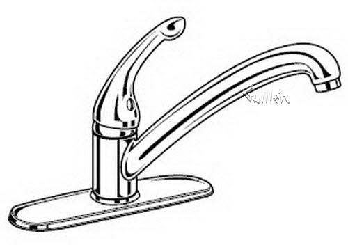 Delta 180; Single handle lever kitchen faucet; technical part breakdown manuals specifications catalog