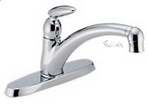 Delta 188; Single handle lever kitchen faucet without side spray; technical part breakdown manuals specifications catalog