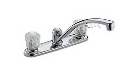 Delta 2102; Two handle knob kitchen faucet without side spray; technical part breakdown manuals specifications catalog