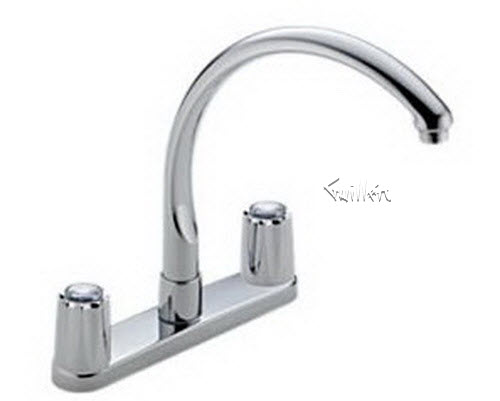 Delta 2174; Two handle knob kitchen faucet; technical part breakdown manuals specifications catalog