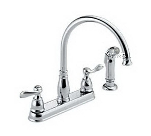 Delta 21996LF; Two handle Blade kitchen faucet; technical part breakdown manuals specifications catalog