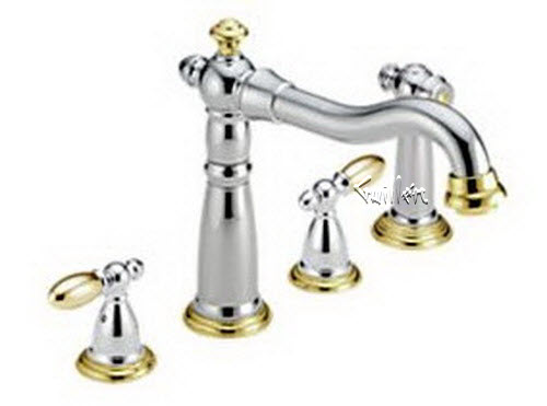 Delta 2256; Two handle lever widespread kitchen faucet with sidespray; technical part breakdown manuals specifications catalog