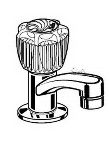 Delta 2302; Single handle knob basin lavatory faucet; technical part breakdown manuals specifications catalog