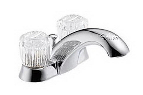 Delta 2522; Two handle knob centerset lavatory faucet; technical part breakdown manuals specifications catalog