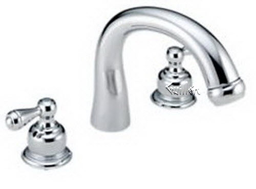 Delta 2766; Two handle lever roman tub / whirlpool faucet trim kit; technical part breakdown manuals specifications catalog