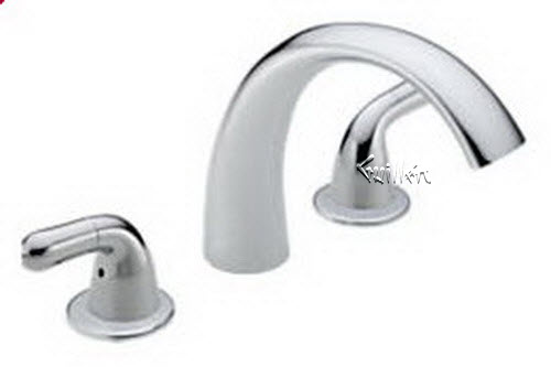 Delta 2781; Two handle lever roman tub / whirlpool faucet trim kit; technical part breakdown manuals specifications catalog