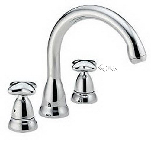 Delta 2788; Two handle lever roman tub / whirlpool faucet; technical part breakdown manuals specifications catalog