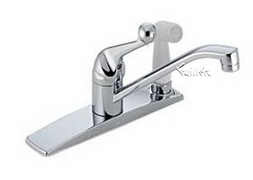 Delta 300; Single handle lever kitchen faucet with integral spray; technical part breakdown manuals specifications catalog