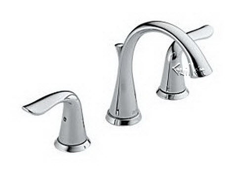 Delta 3538; Two handle lever widespread lavatory faucet with pop up; technical part breakdown manuals specifications catalog