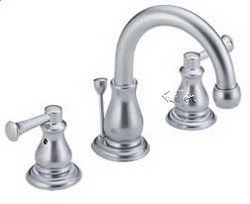 Delta 3569; Two handle widespread lavatory faucet with pop up less handle; technical part breakdown manuals specifications catalog