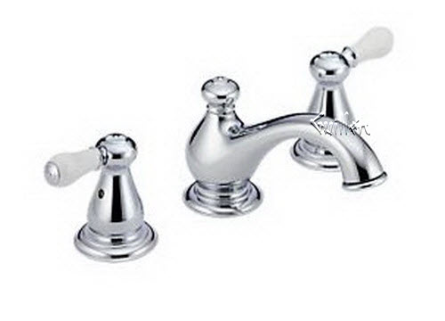 Delta 3578; Two handle lever widespread lavatory faucet with pop up; technical part breakdown manuals specifications catalog