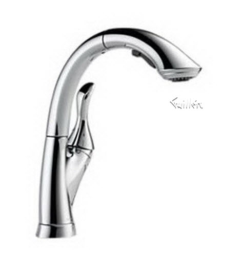 Delta 4153-DST; Single handle lever pull out kitchen faucet; technical part breakdown manuals specifications catalog