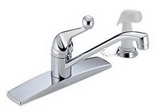 Delta 420; Single handle lever kitchen faucet with spray; technical part breakdown manuals specifications catalog
